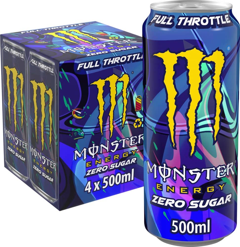 Monster Full Throttle 4x500ml (Case of 6) Energy Drink for Catering | M&P O'Sullivan Monster Full Throttle 4x500ml (Case of 6) Energy Drink for Catering | M&P O'Sullivan